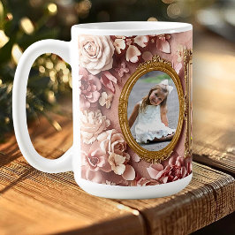Taza De Café Soft Gold Baroque Floral Memory Frames Gallery