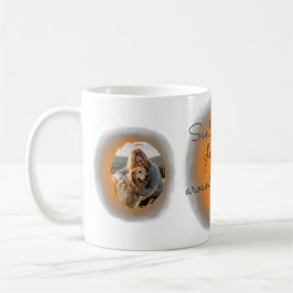 Taza De Café Soft Orange Golden Retriever Custom Photo
