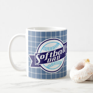 Taza De Café Softball Dad Mug