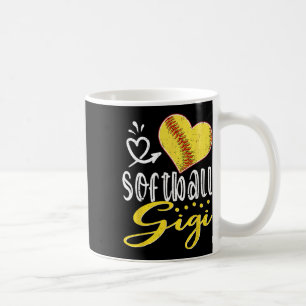 Taza De Café Softbol Corazón Softbol Gigi Familia Combinando 