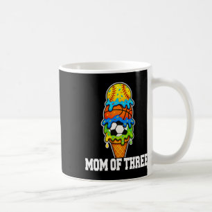 Taza De Café Softbol Fútbol Baloncesto Mamá Helado Verano Ga