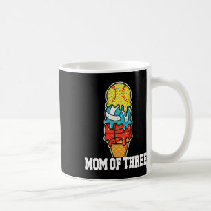Taza De Café Softbol Voleibol Baloncesto Mamá Helado Verano