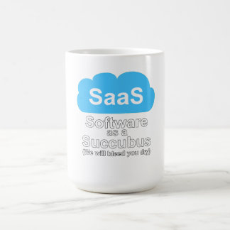 Taza De Café Software como un Súcubo "Te Desangraremos"