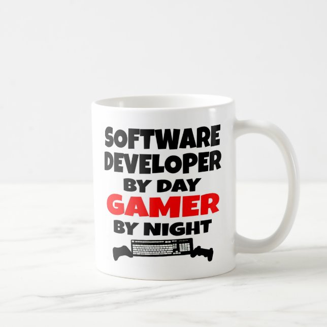 Taza De Café Software Developer Gamer (Derecha)