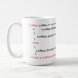 Taza De Café Software Developer PC Código de codificación para 