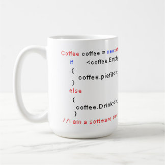 Taza De Café Software Developer PC Código de codificación para 
