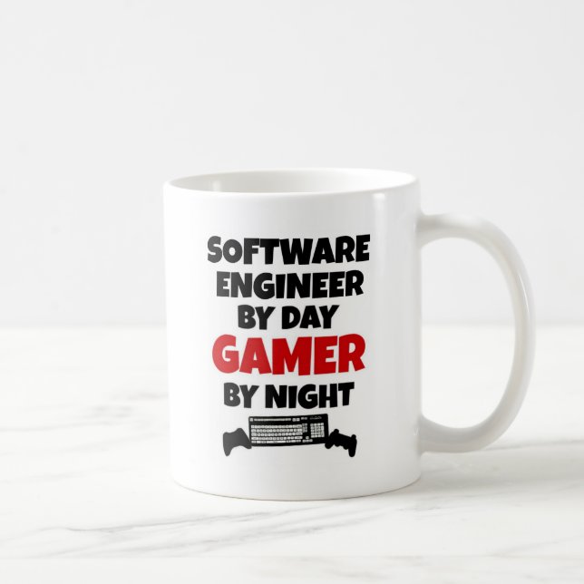 Taza De Café Software Engineer Gamer (Derecha)