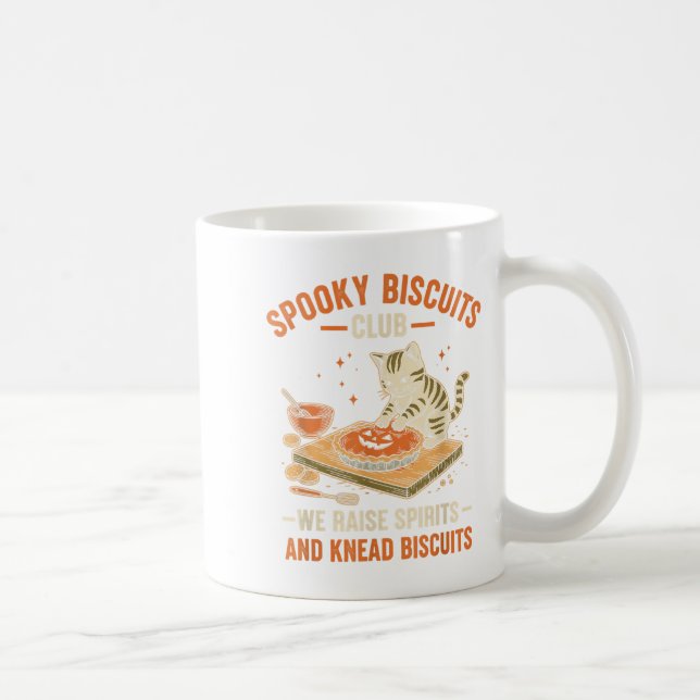 Taza De Café Soky Biscuits Club Funny Halloween Cat Baking (Derecha)