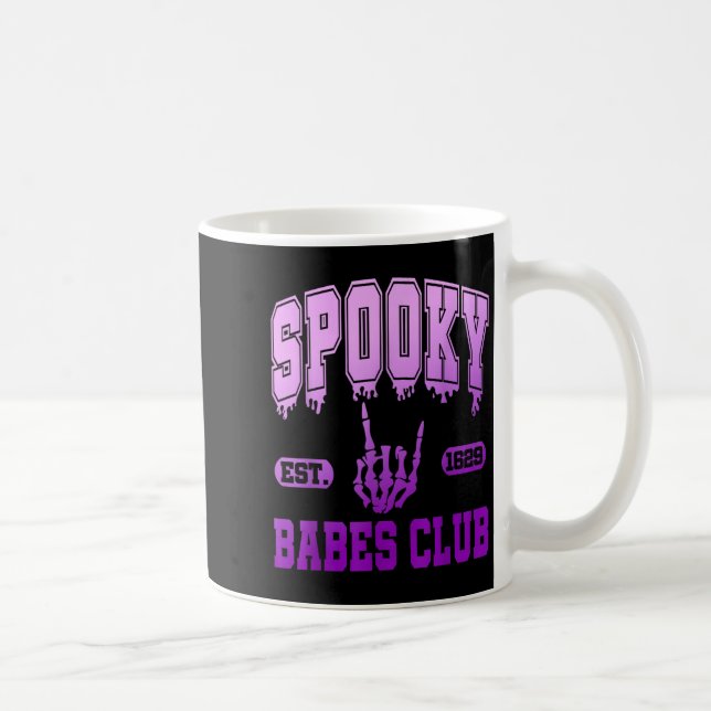 Taza De Café Soky Est. 1629 Babes Club, Retro, Goth  (Derecha)