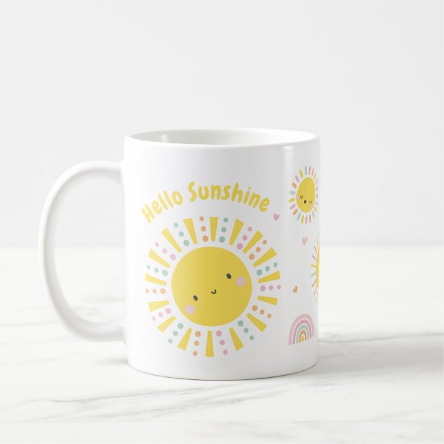 Taza De Café Sol, arcos y corazones (Izquierda)
