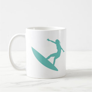 Taza De Café Sol, arena y olas
