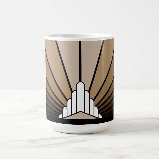 Taza De Café Sol Art Déco en bronceado (Centro)