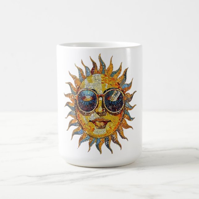 Taza De Café Sol Boho con Gafas de Sol (Centro)