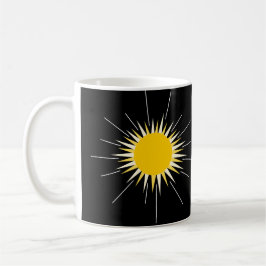 Taza De Café Sol brillante radiante amarillo brillante