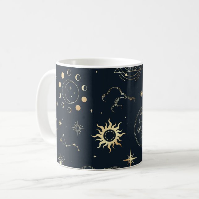 Taza De Café Sol celeste y místico lunar (Anverso izquierdo)