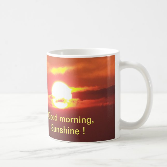 Taza De Café Sol de la buena mañana (Derecha)