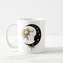 Sol de oro y Mug de luna