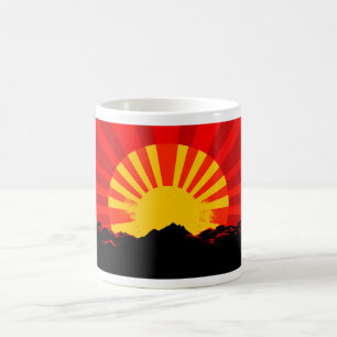 Taza De Café Sol emergente - Diseño 1