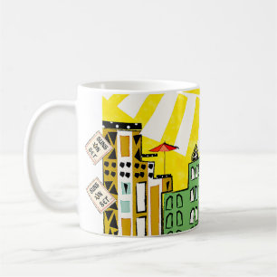 TAZA DE CAFÉ SOL EN LA CIUDAD