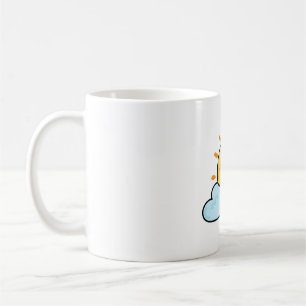 Taza De Café Sol Kawaii con Nube