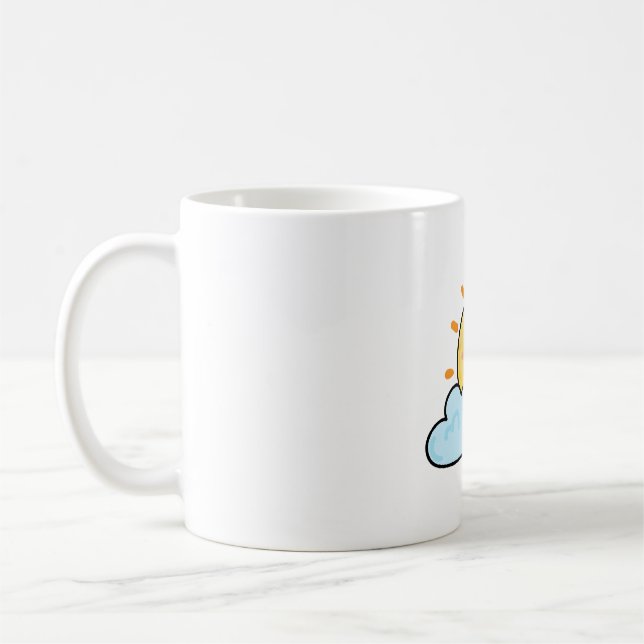 Taza De Café Sol Kawaii con Nube (Izquierda)