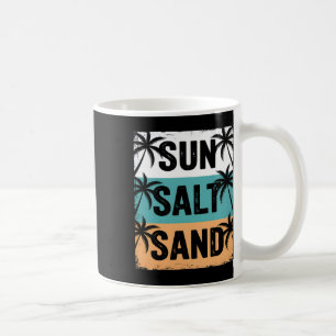 Taza De Café Sol Sal Arena Verano Vibraciones de Playa Vacacion