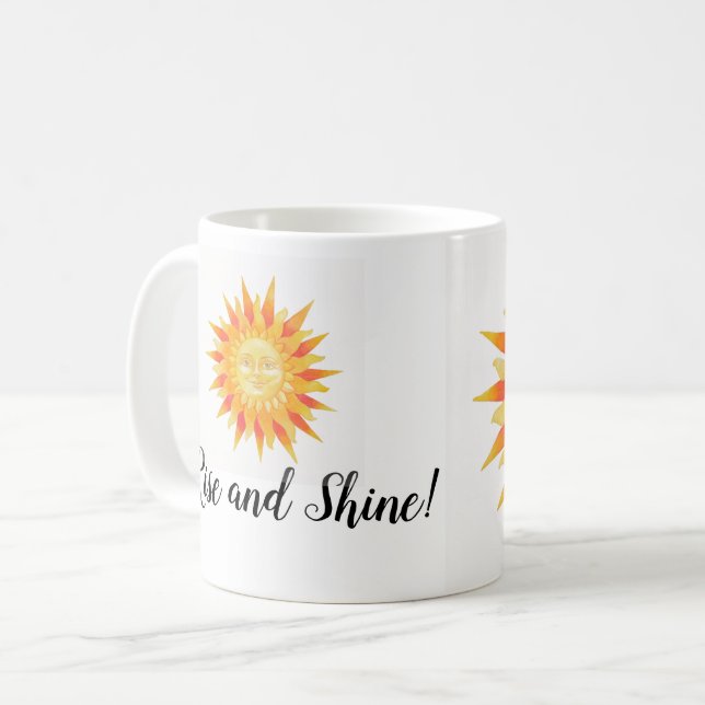 Taza De Café Sol se levanta y brilla (Anverso izquierdo)