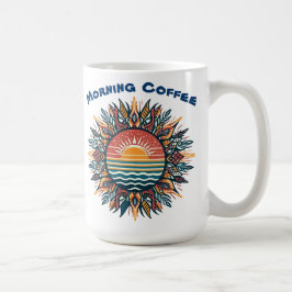 Taza De Café Sol Tribal de Verano