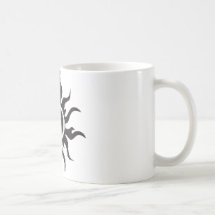 Taza De Café Sol tribal negro