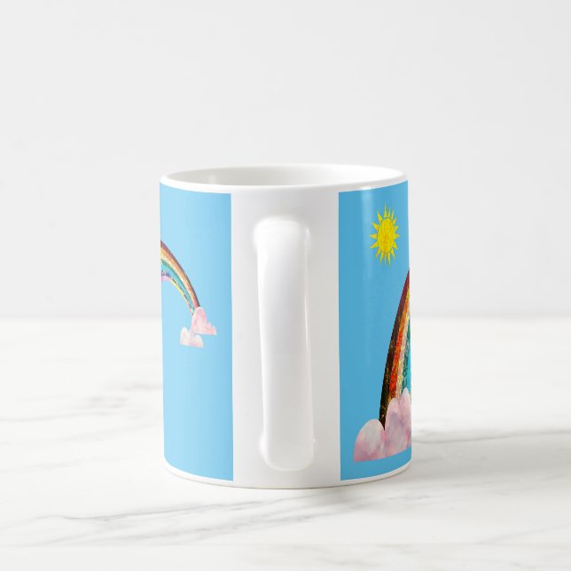 Taza De Café Sol y arco iris 2 (Mango)