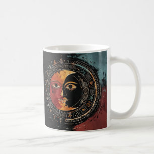 Taza De Café Sol y luna de armonía cósmica
