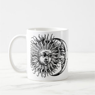 Taza De Café Sol y luna medievales