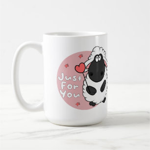 Taza De Café Solamente por ti Kawaii, la oveja graciosa tiene e