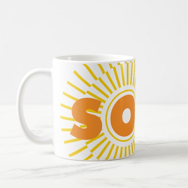 Taza De Café Solar Power Sun (Izquierda)