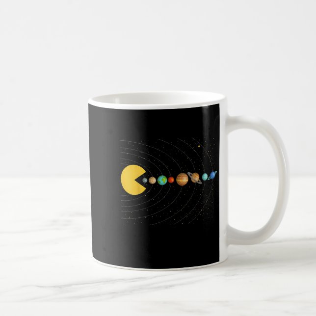 Taza De Café Solar System Astronomy Space Video Games Funny Gra (Derecha)