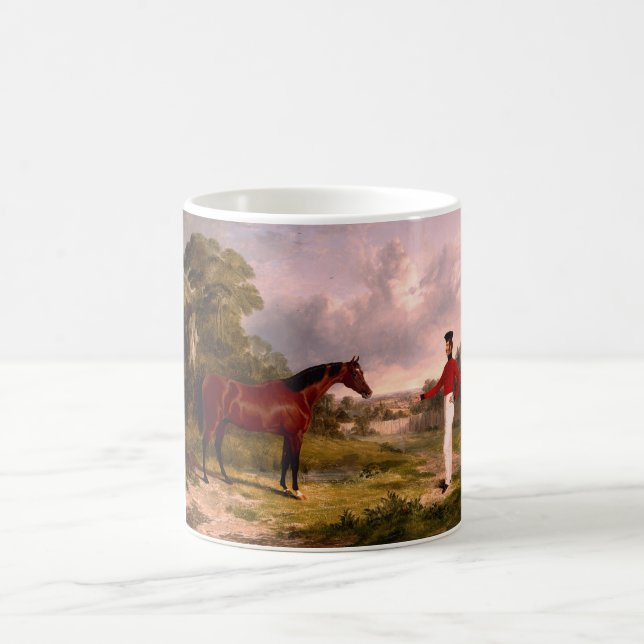 Taza De Café Soldado con el caballo de un oficial (Centro)