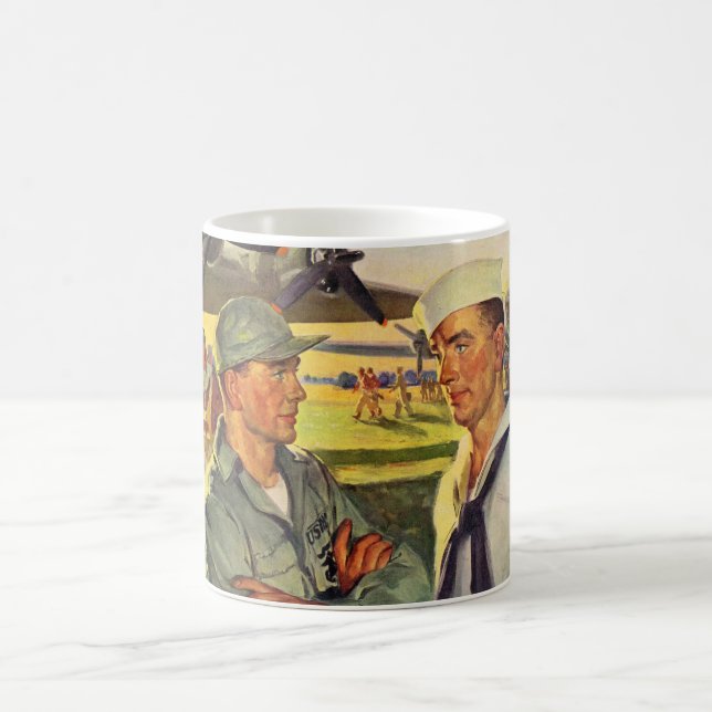 Taza De Café Soldado de la Segunda Guerra Mundial se encuentra  (Centro)