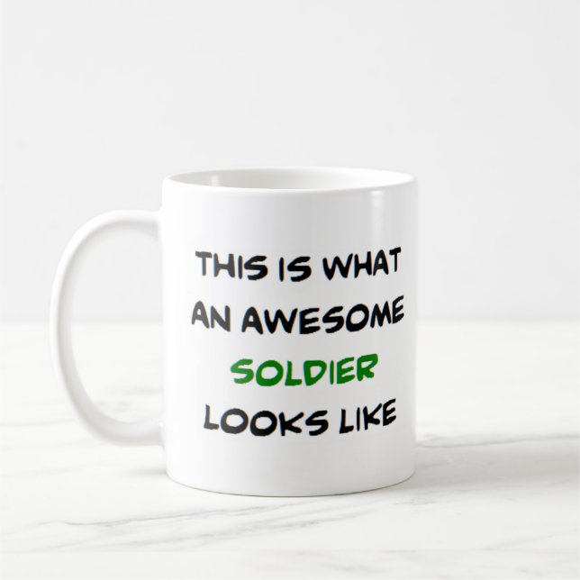 Taza De Café soldado, increíble (Izquierda)