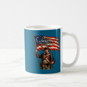 Taza De Café Soldado Mínimo Bandera Americana Orgullo Patriótic