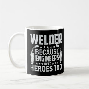 Taza De Café Soldado porque los ingenieros necesitan héroes par