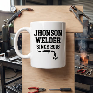 Taza De Café Soldador desde 2018 Soldadura Trabajador Metalúrgi