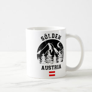 Taza De Café Sölden Austria Alpes Estación de Esquí Esquí Alpin