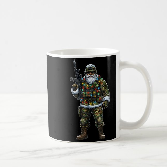 Taza De Café Soldier Santa Camouflage Christmas Military Hunter (Derecha)