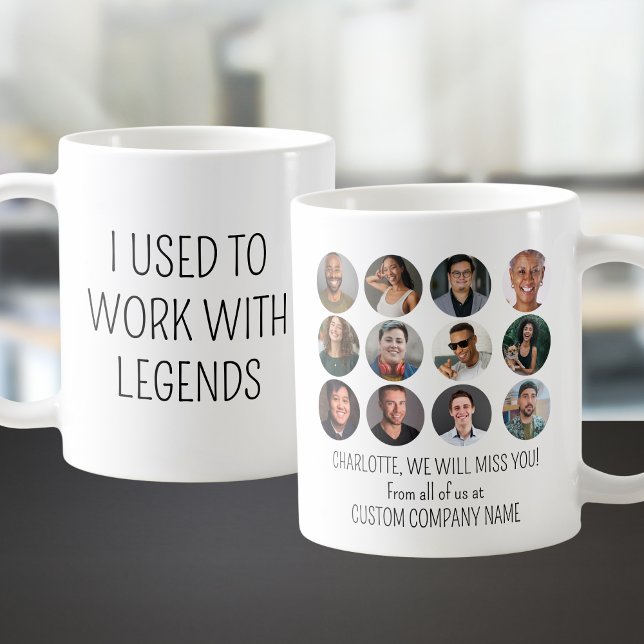 Taza De Café Solía Trabajar Con Leyendas 12 Foto De Coworker (I Used To Work With Legends 12 Coworker Photo Coffee Mug
)