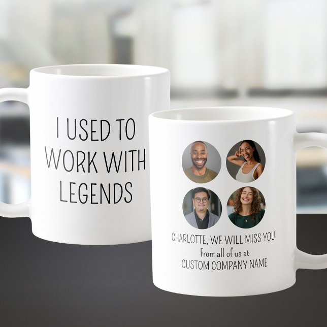 Taza De Café Solía Trabajar Con Leyendas 4 Foto De Coworker (I Used To Work With Legends 4 Coworker Photo Coffee Mug
)