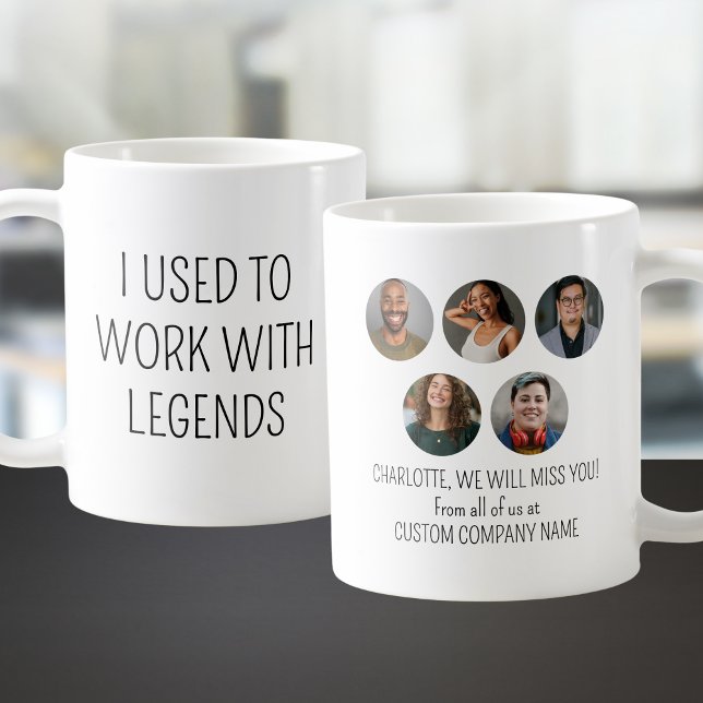 Taza De Café Solía Trabajar Con Leyendas 5 Foto De Coworker (I Used To Work With Legends 5 Coworker Photo Coffee Mug
)