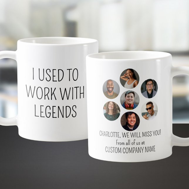 Taza De Café Solía Trabajar Con Leyendas 7 Foto De Coworker (I Used To Work With Legends 7 Coworker Photo Coffee Mug
)