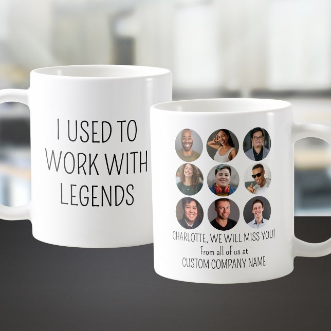 Taza De Café Solía Trabajar Con Leyendas 9 Foto De Coworker (I Used To Work With Legends 9 Coworker Photo Coffee Mug
)
