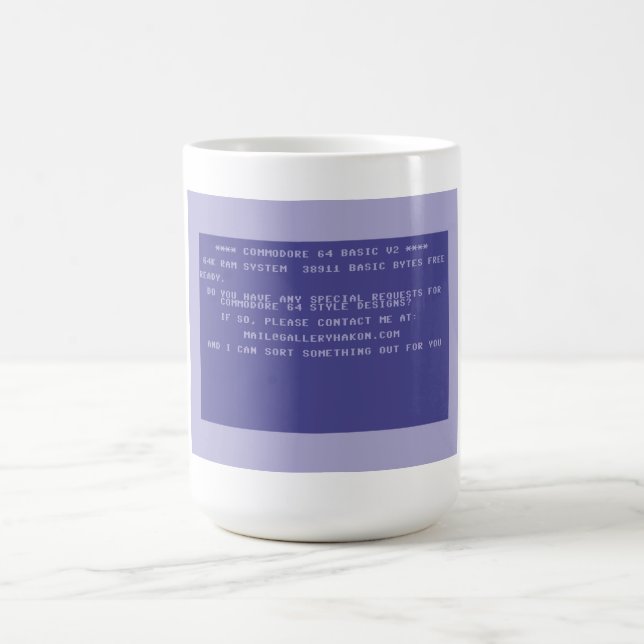 Taza De Café Solicitar el diseño de su Personalizado Commodore  (Centro)