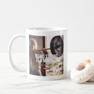 Taza De Café Sólida mentalidad - Inspirador del fitness femenin